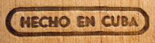 1967 年末 HECHO EN CUBA - 旧烙印章 Late 1967 HECHO EN CUBA stamp old