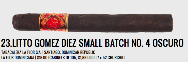 Litto Gomez Diez Small Batch No. 4 Oscuro ｜ 利托·戈麦斯·迭斯 小批量4号 深色款